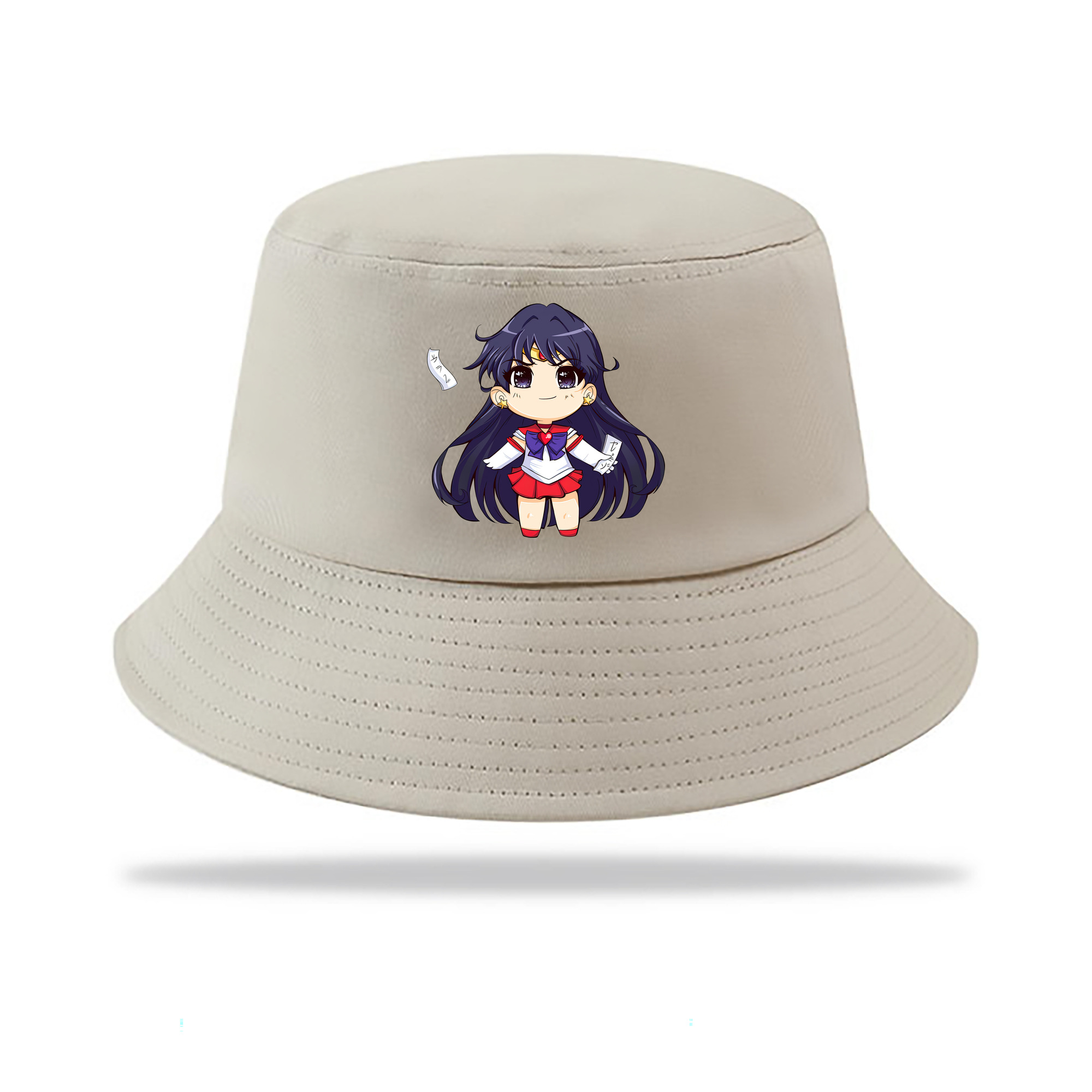 （画像用） 美少女戦士セーラームーン 火野レイ ひの レイ Sailor Moon Hino Rei （セーラーマーズ,Sailor Mars） アウトドア日除けバケットハット